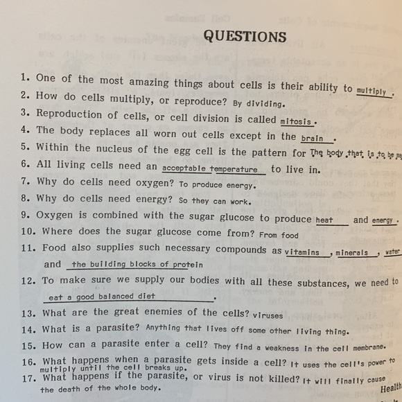 SALE!! The Body’s Building Blocks Teacher’s Edition. Education - Picture 7 of 11